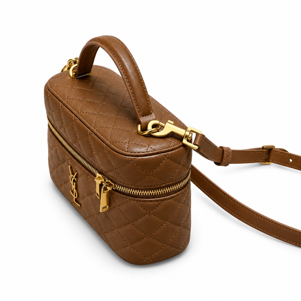 YSL Gaby Vanity Bag – Caramel Quilted Leather