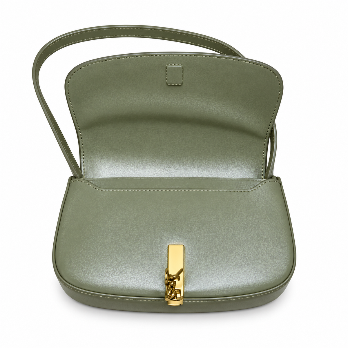 Saint Laurent Voltaire Shoulder Bag in Sage Green