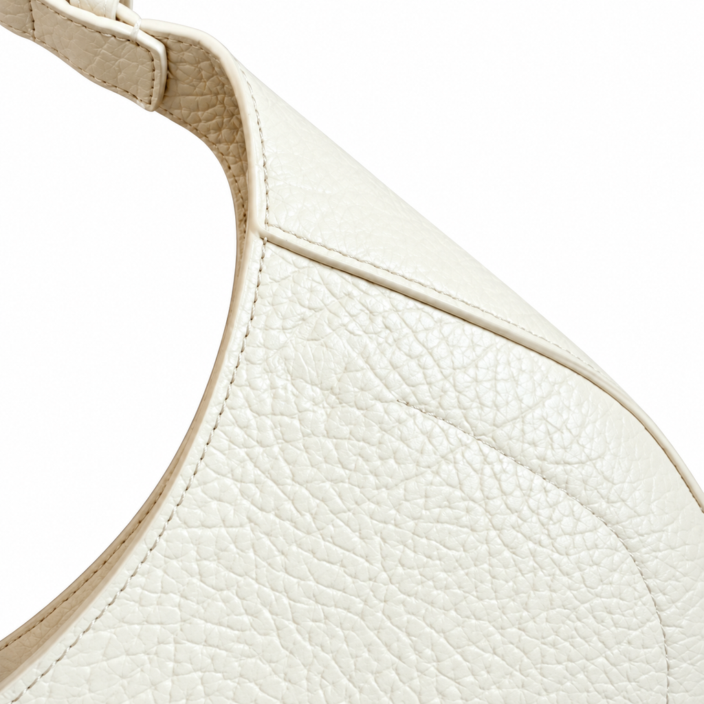 Burberry Ivory Muse Crescent Shoulder Bag