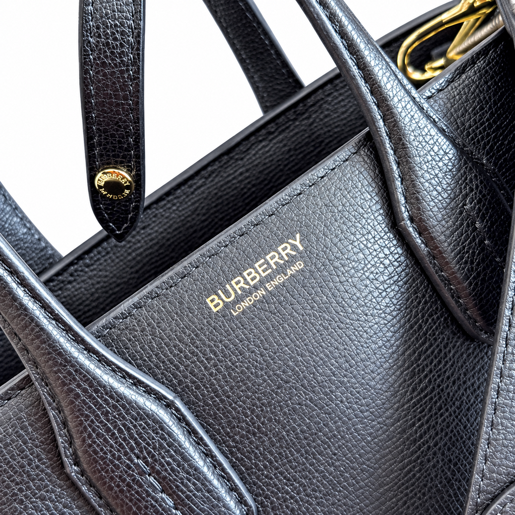 Burberry Noir Top Handle Tote