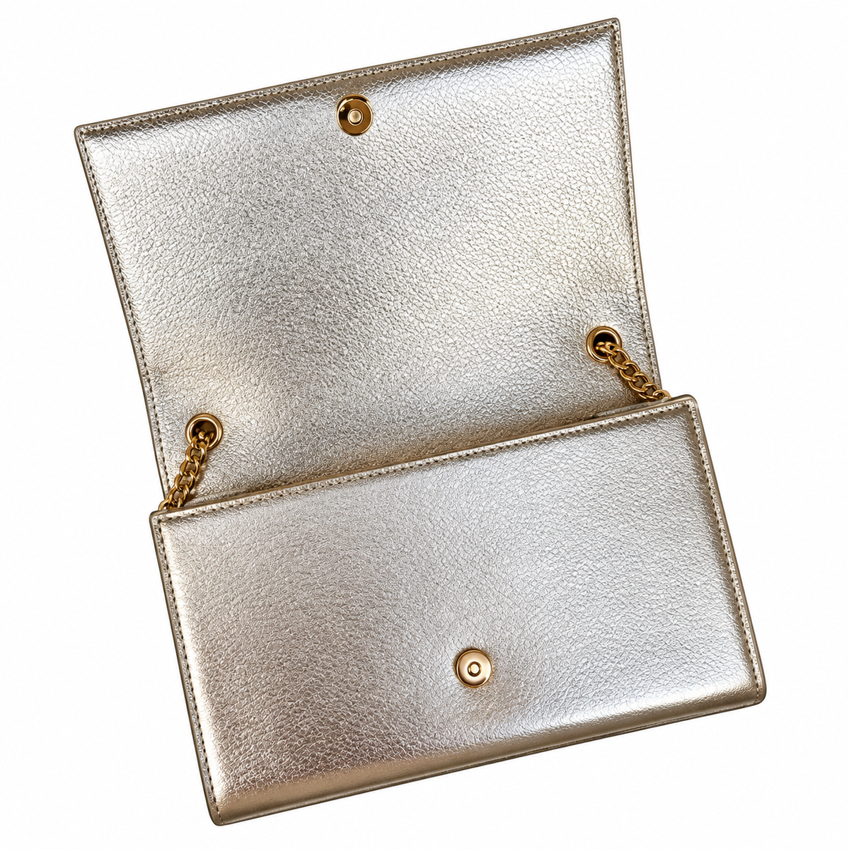Saint Laurent YSL Kate Chain Bag – Gold Metallic Leather