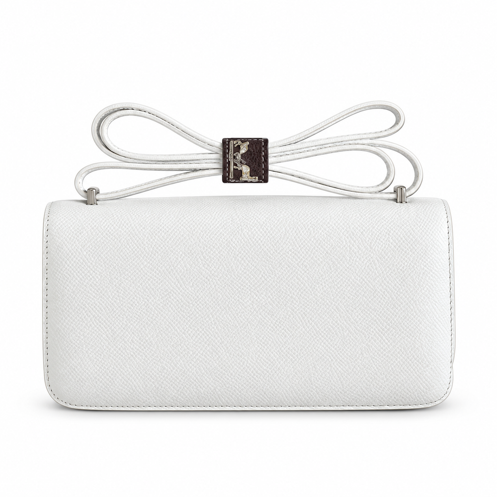 Hermès Lindy 26cm Crossbody Bag – Pure White | Minimalist Luxury Leather