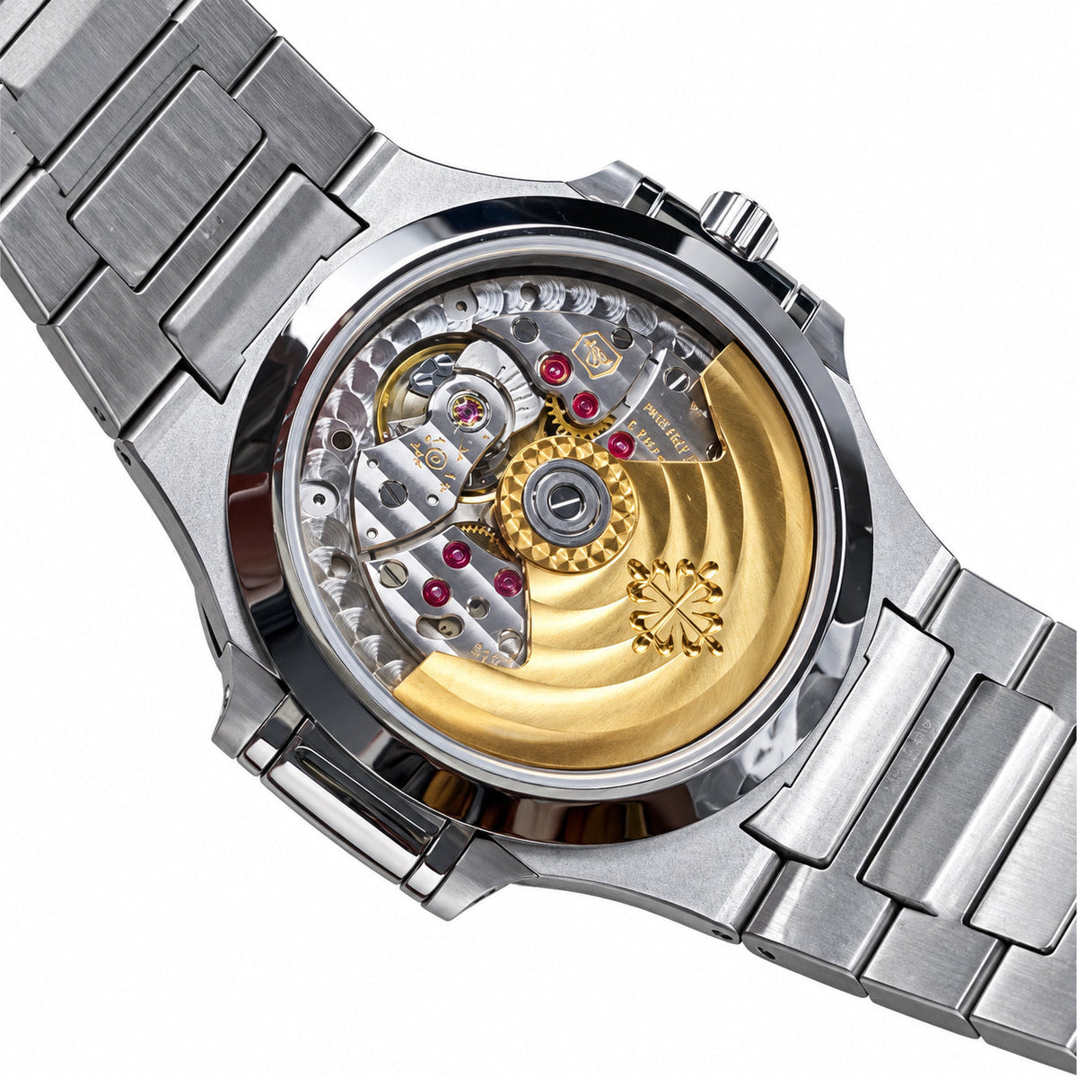 Patek Philippe Nautilus Blue Sapphire Baguette Steel White Dial