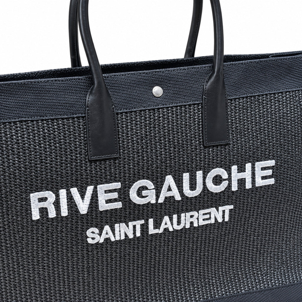 Saint Laurent Rive Gauche Large Tote Bag in Black