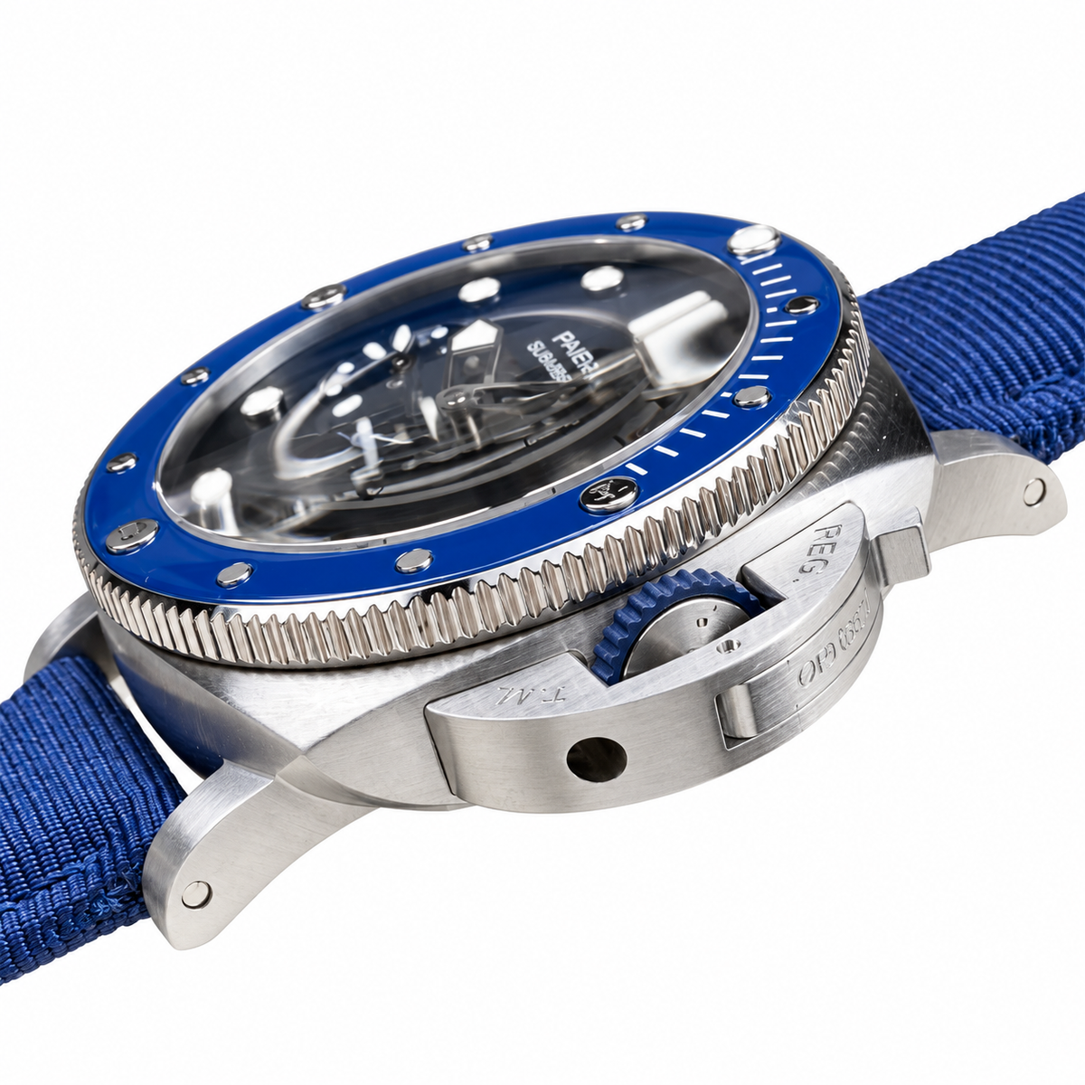 Panerai Luminor Due Automatic 42mm Men's Steel Watch Blue Dial