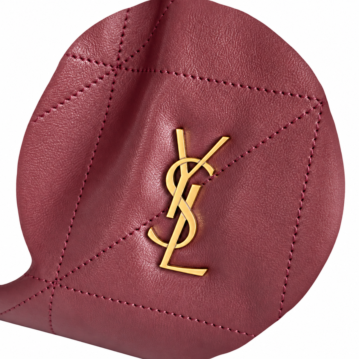Saint Laurent YSL Bon Bon Chain Bag – Burgundy Quilted