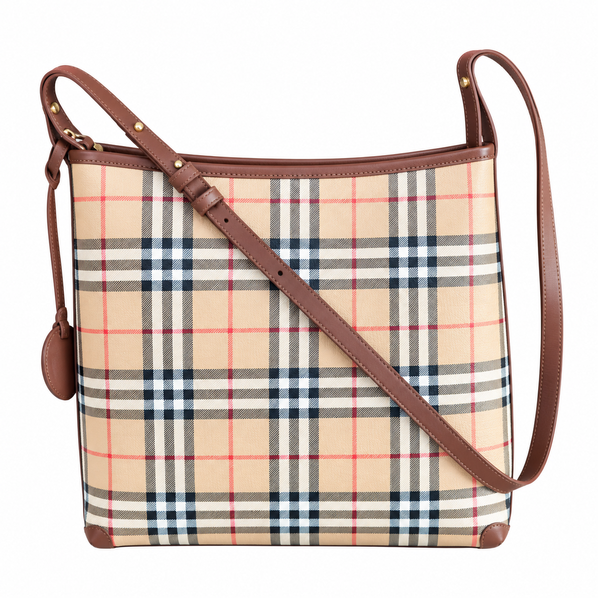 Burberry Modern Leather Convertible Tote Bag