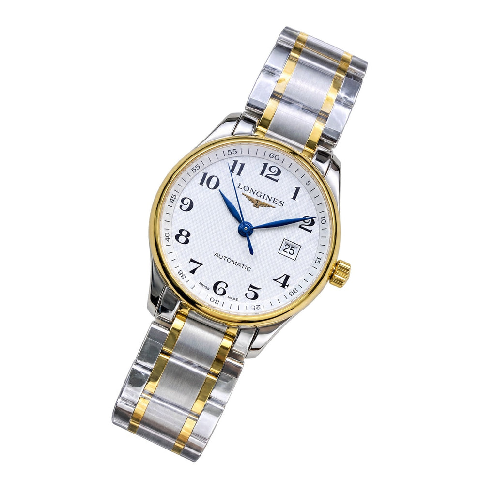 Longines Master Collection White Dial Two-Tone Gold Steel Bracelet Watch