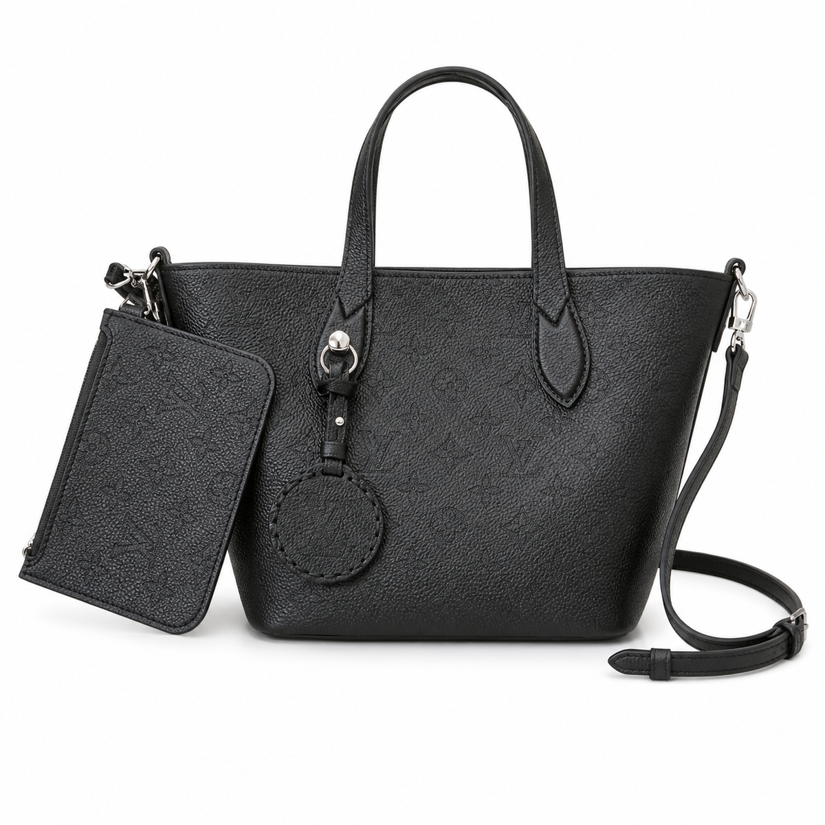 Louis Vuitton Blossom PM — Mahina Perforated Leather in Noir with Matching Coin Purse