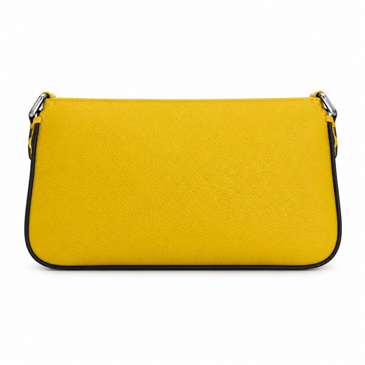 Fendi FF Baguette Shoulder Bag – Jacquard Canvas & Leather Trim, Flap Closure, 19.5cm
