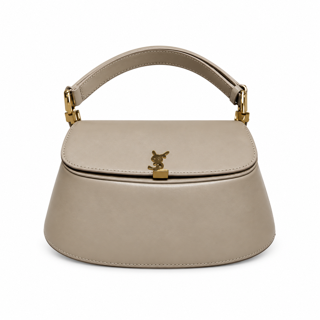 YSL Solferino Shoulder Bag – Taupe Leather